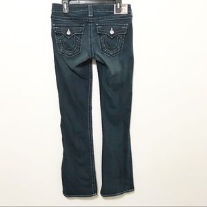 True Religion Becky Distressed Flare Cut Jeans